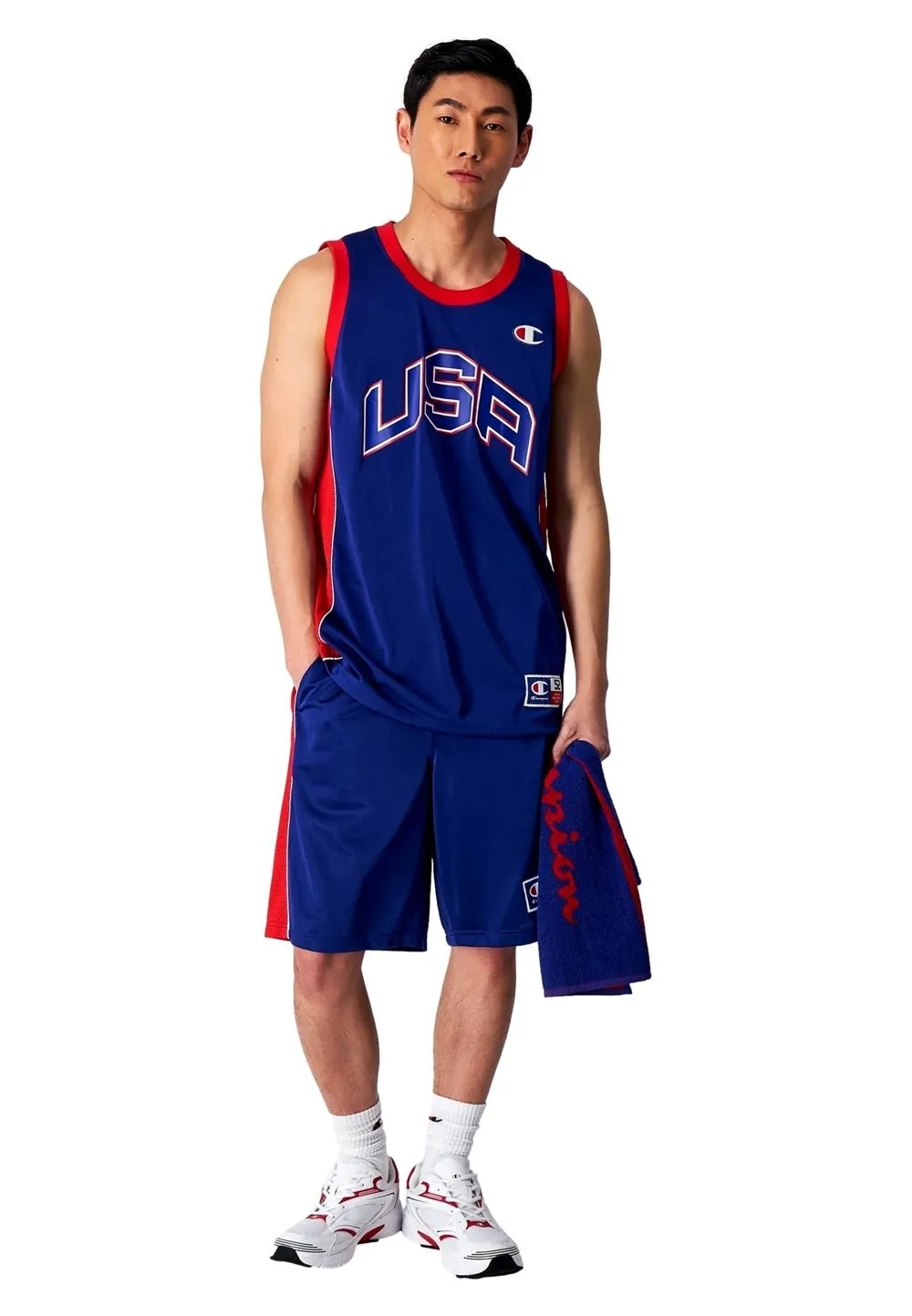 Bermuda champion royal basket usa logo short