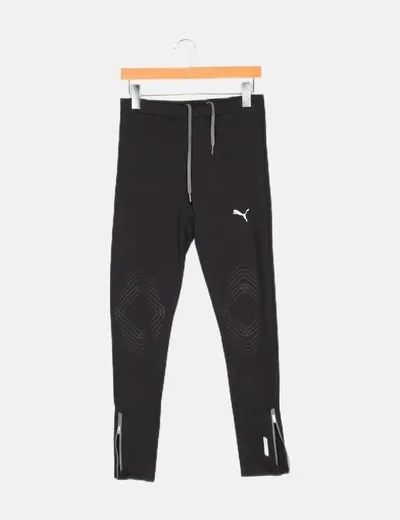 Puma Legging deportivo negro