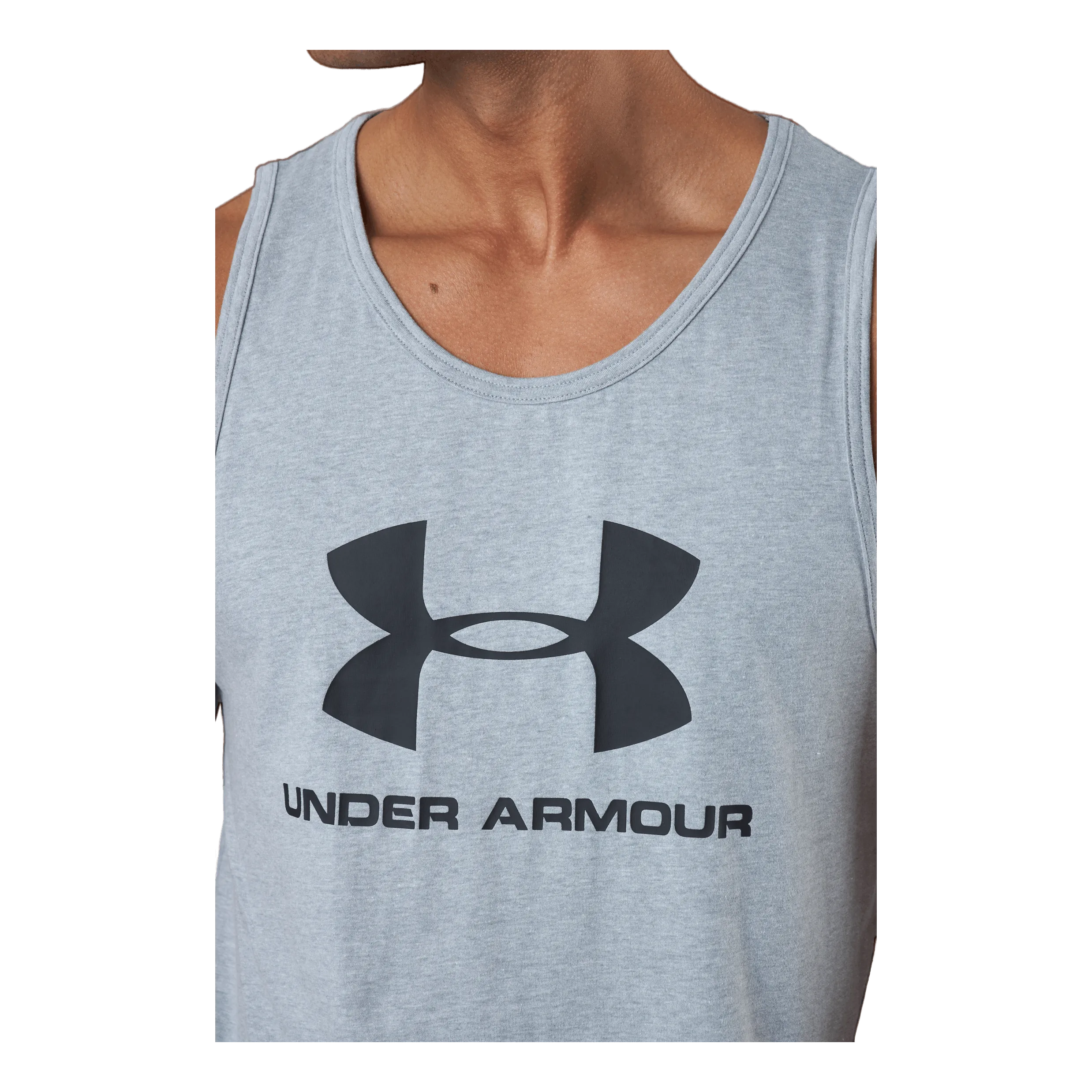 Under Armour Ua Sportstyle Logo Tank Steel Light Heather